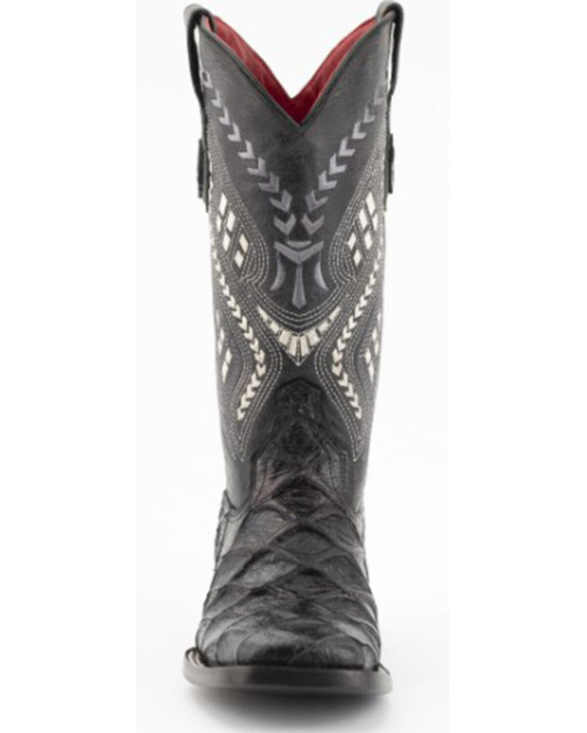 Image #3 - Ferrini Women's Bronco Western Boots - Square Toe, Black, hi-res