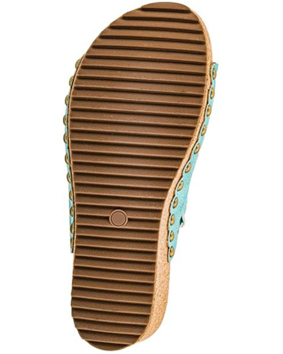 Image #5 - Corky's Women's Saddle Up Wedge Sandals, Turquoise, hi-res