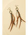 Image #1 - Shyanne Women's Summer Nights Bronze Simple Feather Earrings, Bronze, hi-res