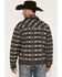 Image #4 - Rock & Roll Denim Men's Southwestern Print Softshell Trucker Jacket, Charcoal, hi-res