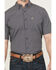Image #3 - Ariat Men's Pro Series Caspian Plaid Print Short Sleeve Button-Down Western Shirt, Navy, hi-res