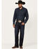 Image #1 - Cinch Men's White Label Dark Wash Relaxed Straight Rigid Denim Jeans, Indigo, hi-res