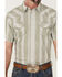 Image #3 - Gibson Men's Cream Southwestern Stripe Short Sleeve Pearl Snap Western Shirt , Cream, hi-res
