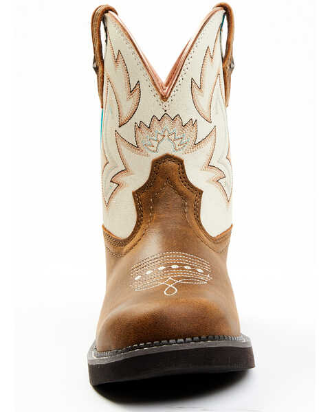 Image #4 - Shyanne Women's Fillies Cambria Western Boots - Round Toe , Brown, hi-res