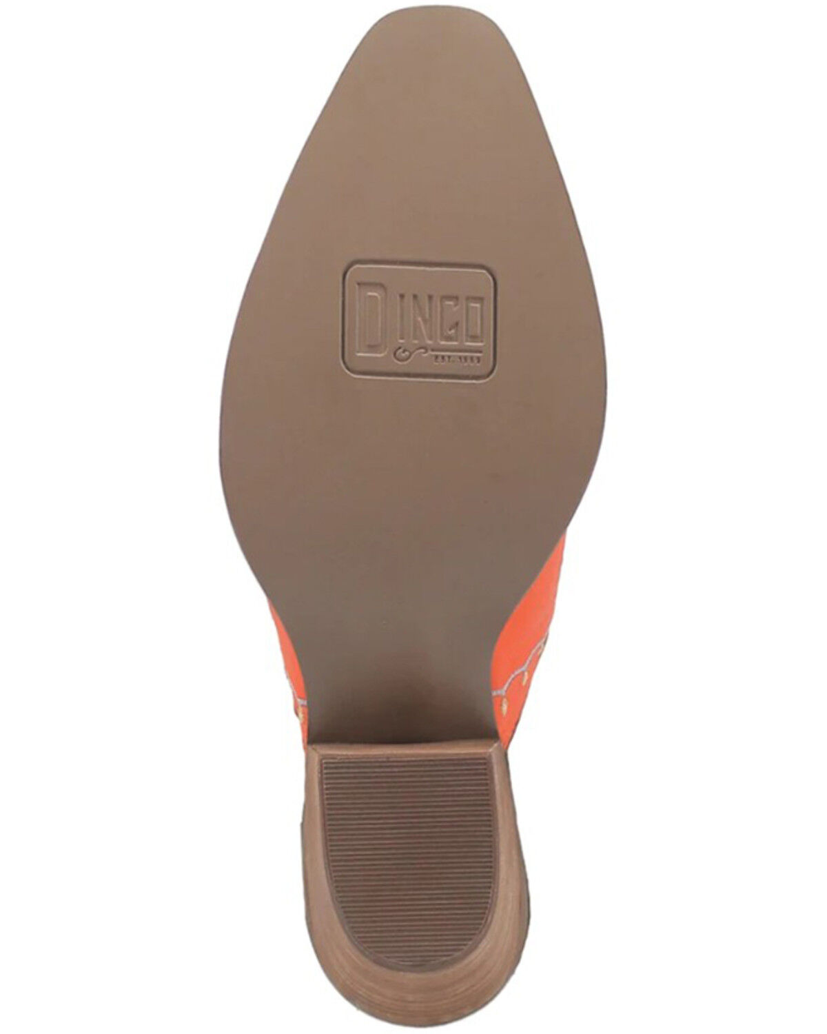 Image #7 - Laredo Women's Wildflower Mules - Snip Toe, Orange, hi-res