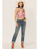 Image #2 - Free People Women's Weekend In Montauk Floral Print Cropped Tank Top, Pink, hi-res