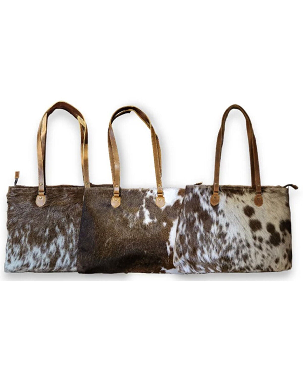 Image #1 - Ranch Junkie Women's Large Highlands Cowhide Tote Bag, Chocolate, hi-res