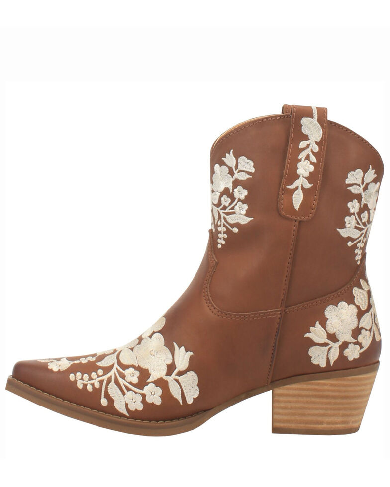 Dingo Women's Take A Bow Western Booties - Snip Toe, Brown, hi-res