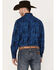 Image #4 - Wrangler Retro Men's Premium Paisley Print Long Sleeve Snap Western Shirt, Dark Blue, hi-res