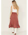 Image #3 - Wild Moss Women's Embroidered Panel Midi Skirt, Rose, hi-res