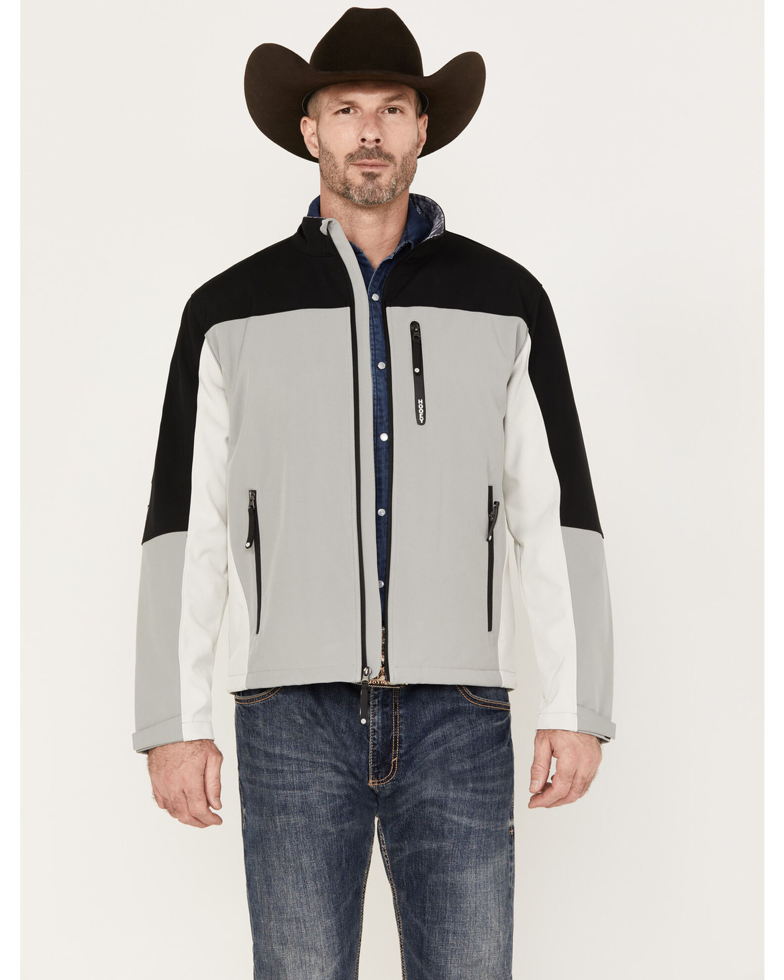 Hooey Men s Color Block Southwestern Print Softshell Jacket Country Outfitter