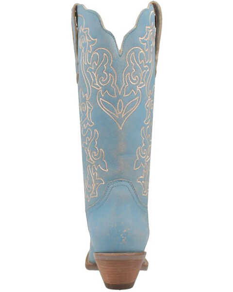 Image #5 - Dingo Women's Flirty N' Fun Western Boots - Pointed Toe , Light Blue, hi-res