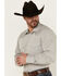 Image #2 - Roper Men's Abstract Print Long Sleeve Pearl Snap Western Shirt, Grey, hi-res