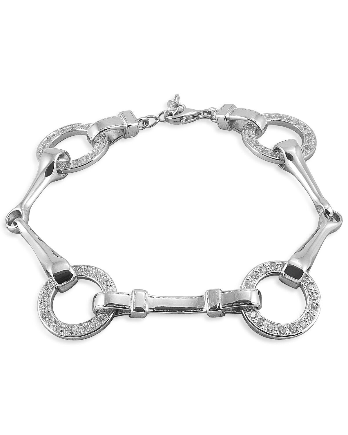 Image #1 - Kelly Herd Women's Sterling Silver Snaffle Bit Bracelet, Silver, hi-res