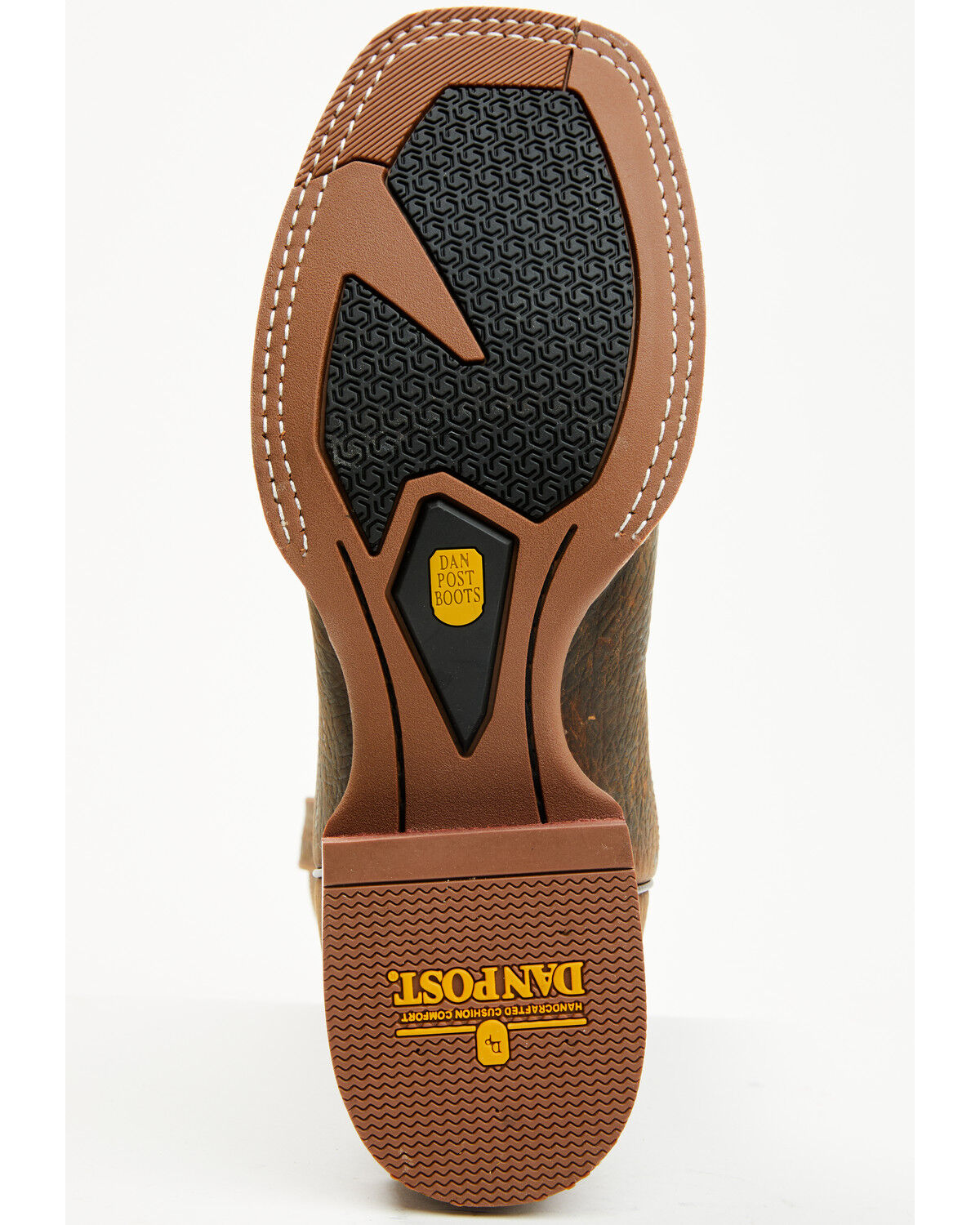 Image #7 - Dan Post Men's Brigston Western Boots - Broad Square Toe, Chocolate, hi-res