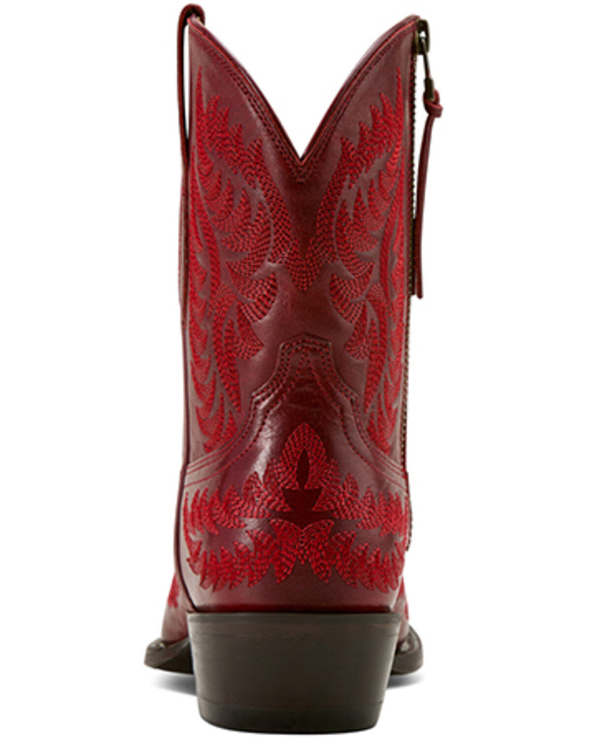 Image #3 - Ariat Women's Cate Western Booties - Snip Toe, Red, hi-res