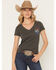 Image #2 - Howitzer Women's We The Free Short Sleeve Graphic Tee, Grey, hi-res
