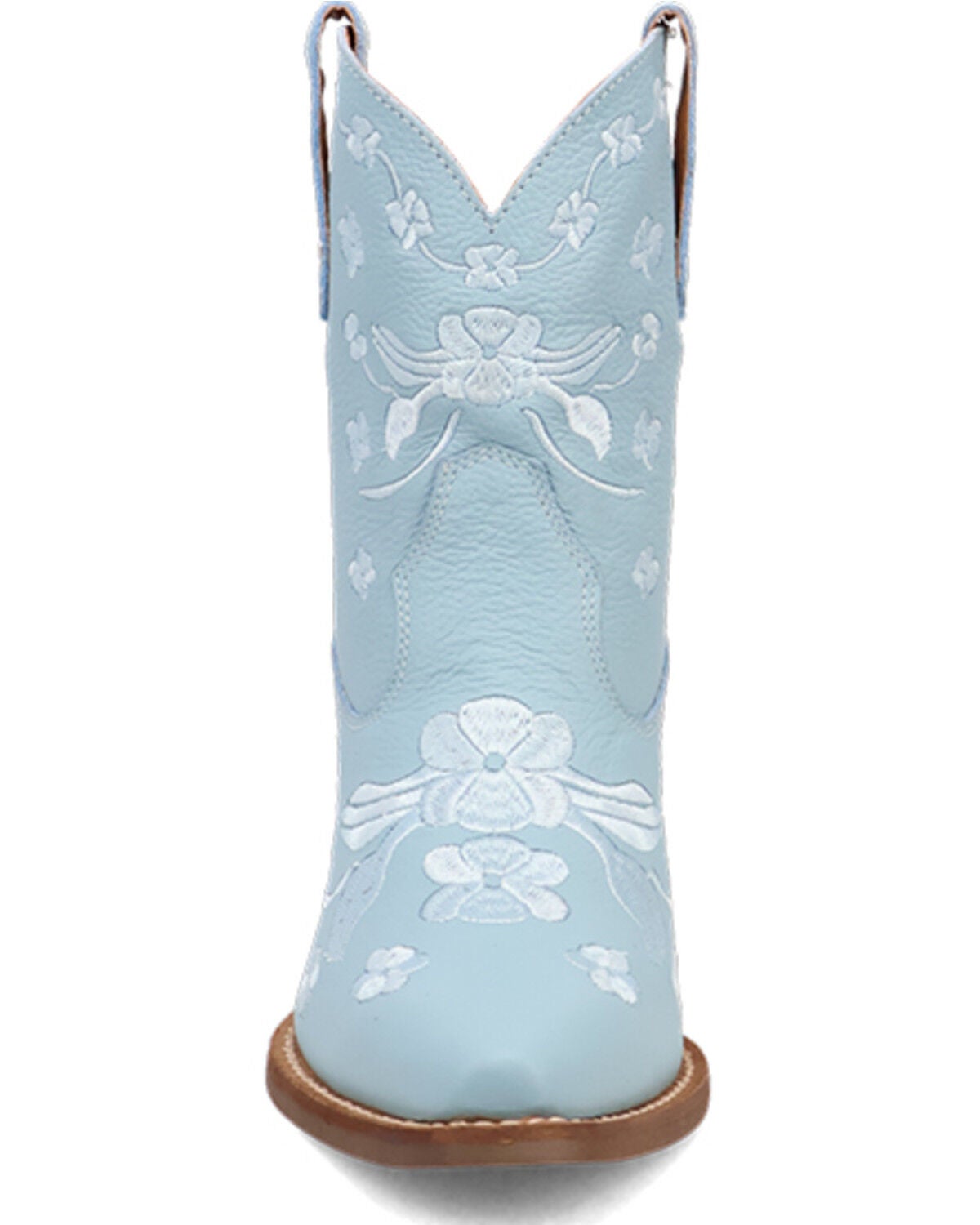 Image #4 - Dingo Women's Sweetheart Embroidered Booties - Round Toe, Blue, hi-res