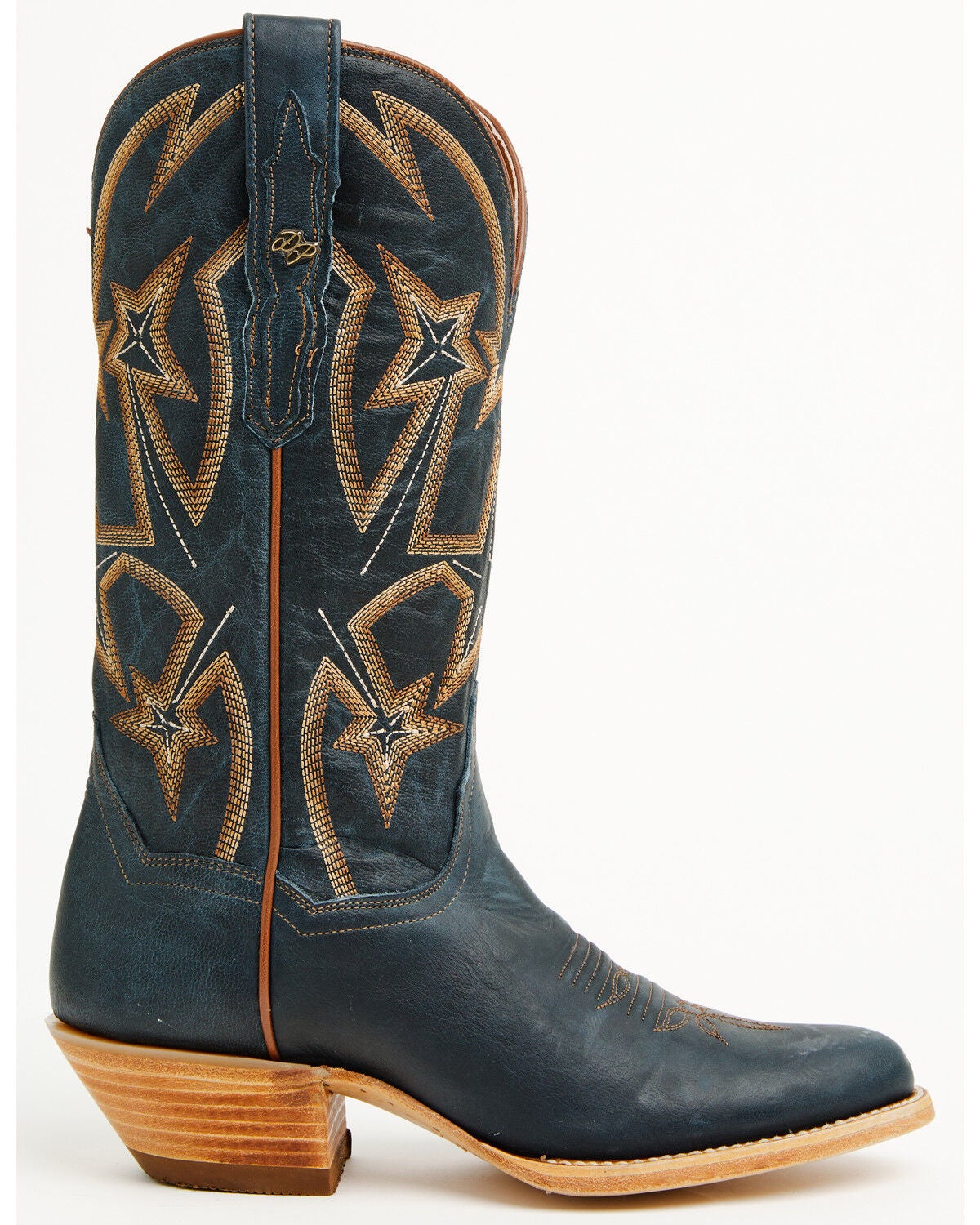 Image #2 - Dan Post Women's Ranch Queen Western Boots - Round Toe, Blue, hi-res