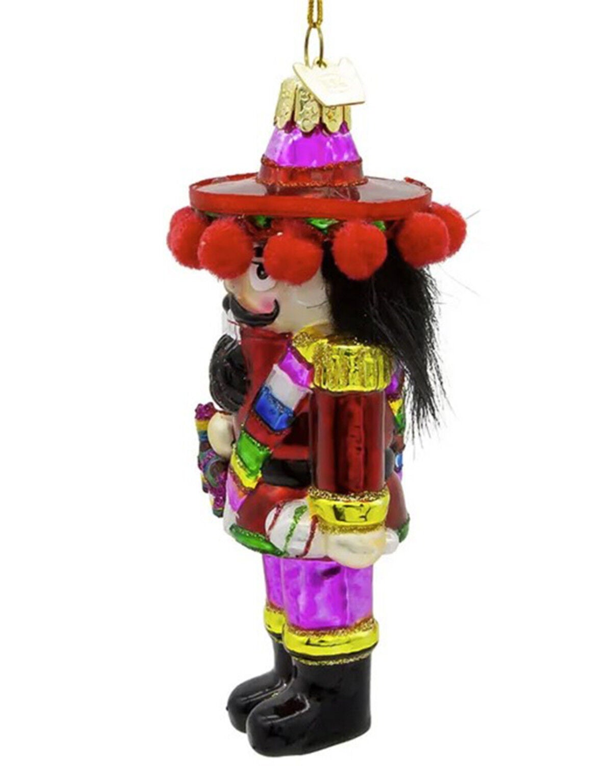 Image #4 - Kurt Adler Noble Gems&trade; Glass Mexican Nutcracker Ornament, Multi, hi-res