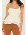 Image #3 - Originality Women's Emma Sleeveless Tie-Back Top, Ivory, hi-res