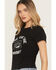 Image #2 - White Crow Women's Here For The Whiskey Short Sleeve Graphic T-Shirt, Black, hi-res