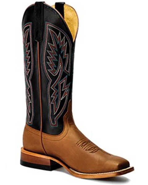 Macie Bean Women's Big Sugar Betty Western Boots - Broad Square Toe , Black, hi-res