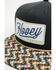Image #2 - Hooey Men's Boot Barn Exclusive Southwestern Ball Cap, Black/white, hi-res