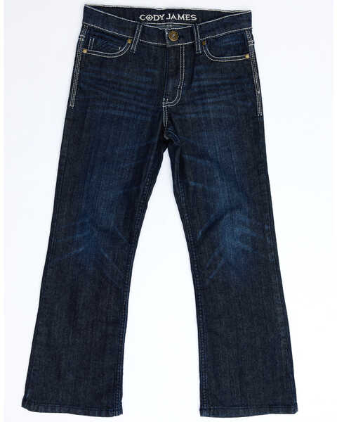 Image #2 - Cody James Boys' Night Hawk Medium Wash Mid Rise Stretch Relaxed Bootcut Jeans , Blue, hi-res