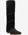 Image #1 - Dingo Women's Texani Studded Tall Western Boots - Snip Toe, Black, hi-res