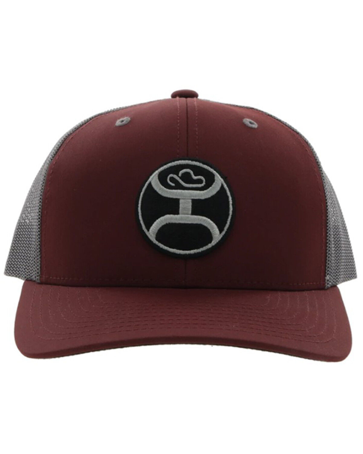 Image #3 - Hooey Men's Primo Logo Patch Trucker Cap, Maroon, hi-res