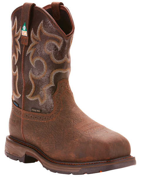 Ariat Men's WorkHog® H20 600G CSA Boots - Composite Toe , Brown, hi-res