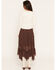 Image #3 - Wild Moss Women's Polka Dot Ruffle Midi Skirt, Brown, hi-res