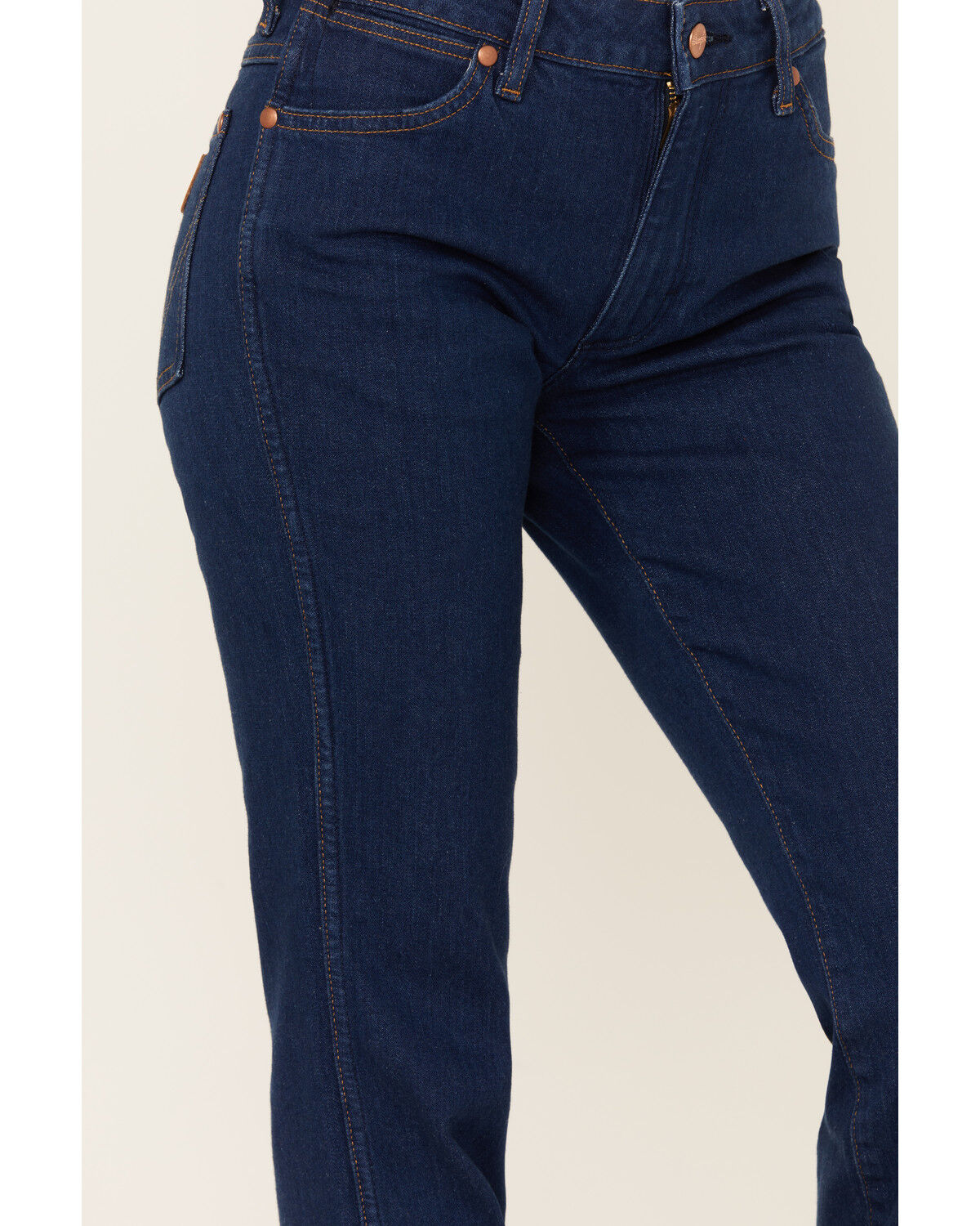 Image #2 - Wrangler Women's Dark Westward Mid Rise Bootcut Denim Stretch Jeans, Dark Wash, hi-res