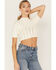 Image #2 - Free People Women's Romy Swit Crop Top, Ivory, hi-res