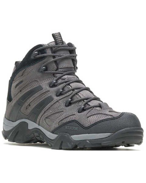 Image #1 - Wolverine Men's Wilderness Hiking Boots - Soft Toe, Charcoal, hi-res