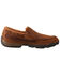 Image #2 - Twisted X Men's Basket Weave Slip-On Shoes - Moc Toe, Brown, hi-res