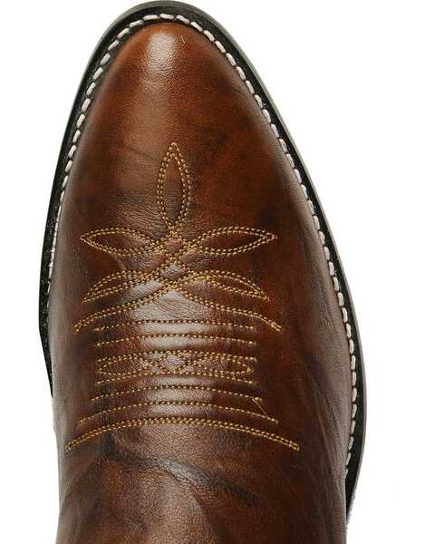 Image #6 - Justin Men's Marbled Deerlite Western Boots - Medium Toe, Chestnut, hi-res