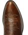 Image #6 - Justin Men's Marbled Deerlite Western Boots - Round Toe, Chestnut, hi-res