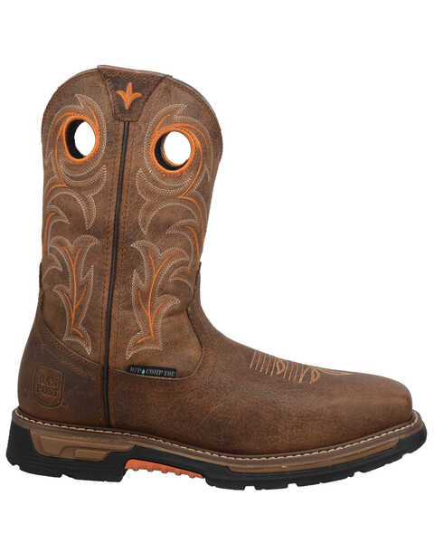 Image #2 - Dan Post Men's Storms Eye Waterproof Western Work Boots - Composite Toe , Brown, hi-res