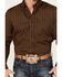 Image #3 - RANK 45&reg; Men's Trench Jacquard Geo Print Long Sleeve Button-Down Stretch Western Shirt, Black, hi-res