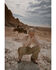 Image #1 - Shyanne Women's Ribbed Ruffle Crop Top, Sand, hi-res