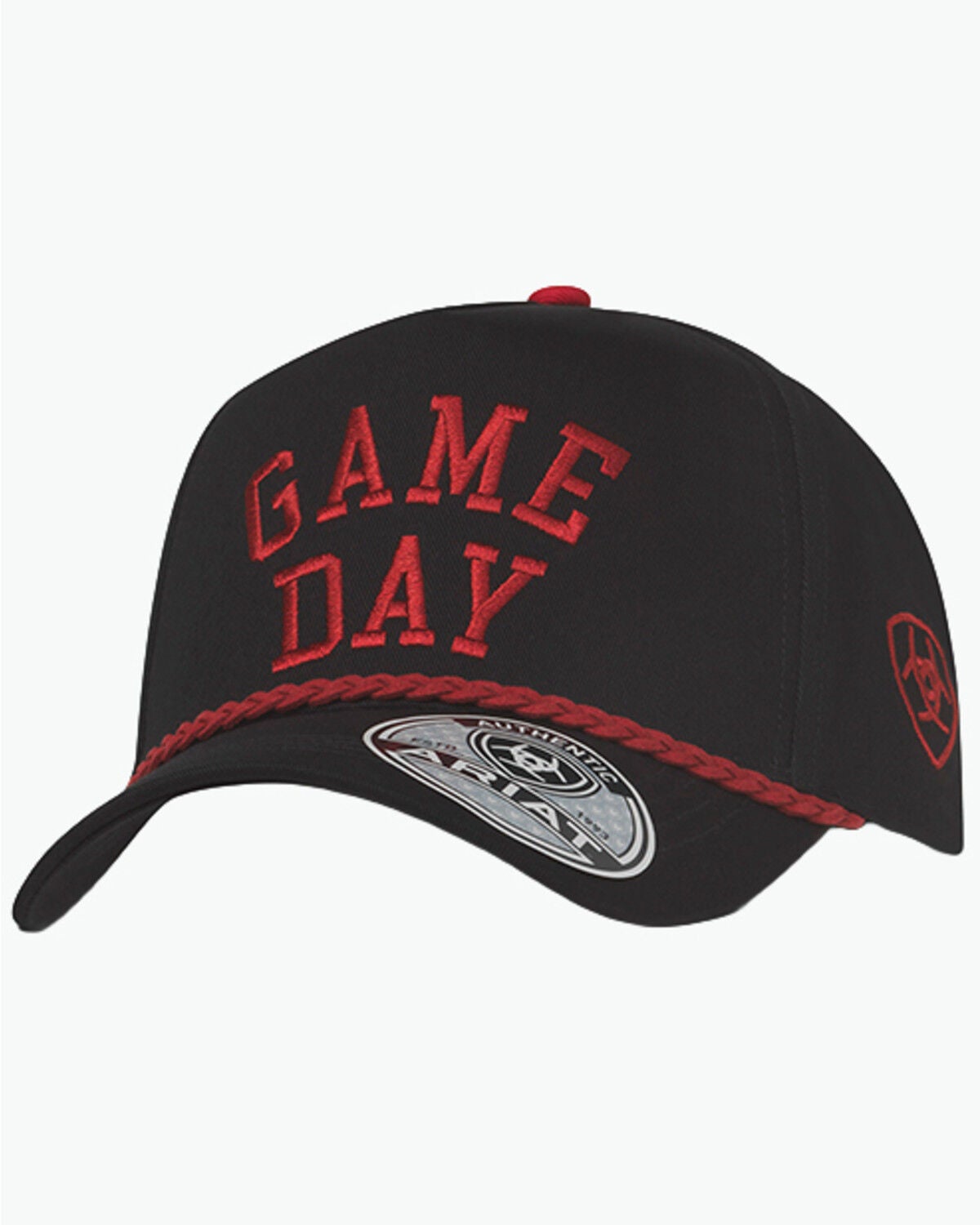 Ariat Men's Game Day Ball Cap, Black, hi-res