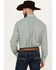 Image #4 - Roper Men's Amarillo Geo Print Long Sleeve Pearl Snap Western Shirt, Teal, hi-res