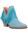 Image #1 - Dingo Women's Fine N' Dandy Leather Booties - Snip Toe, Blue, hi-res