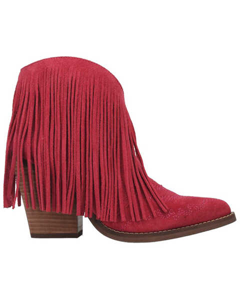 Image #2 - Dingo Women's Tangles Fringe Western Fashion Booties - Pointed Toe , , hi-res