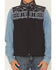 Image #3 - RANK 45® Boy's Cheneka Southwestern Print Softshell Vest, Black, hi-res