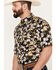 Image #2 - Ariat Men's Dex Classic Fit Floral Print Short Sleeve Button-Down Western Shirt, Black, hi-res