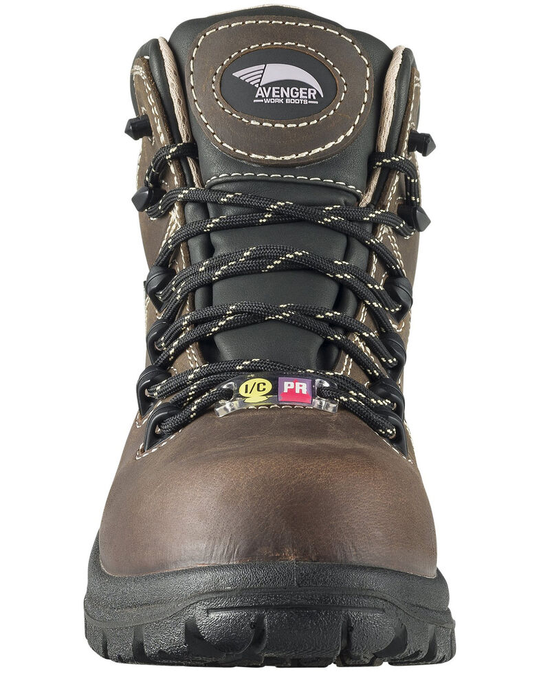 Avenger Women's Framer Waterproof Hiker Boots - Composite Toe, Brown, hi-res