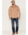 Image #2 - Brixton Men's Mojave Charter Solid Utility Button Down Western Shirt, Tan, hi-res